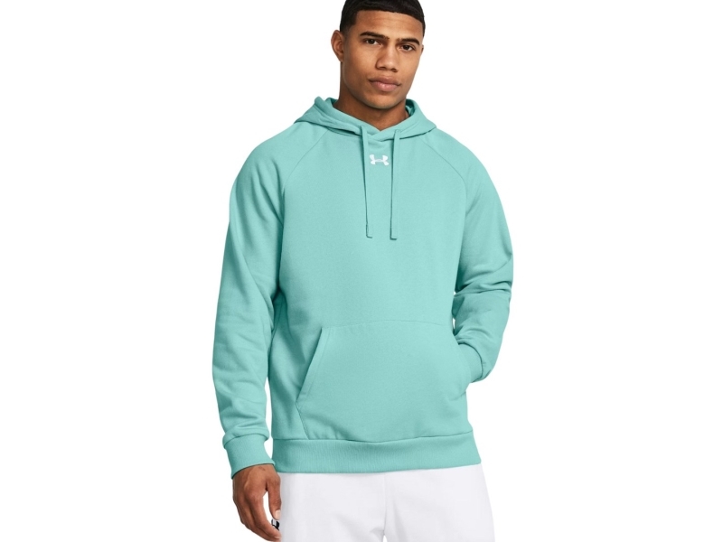 Under Armour Rival Fleece Hoodie Men's Sweatshirt Mint 1379757 482 M