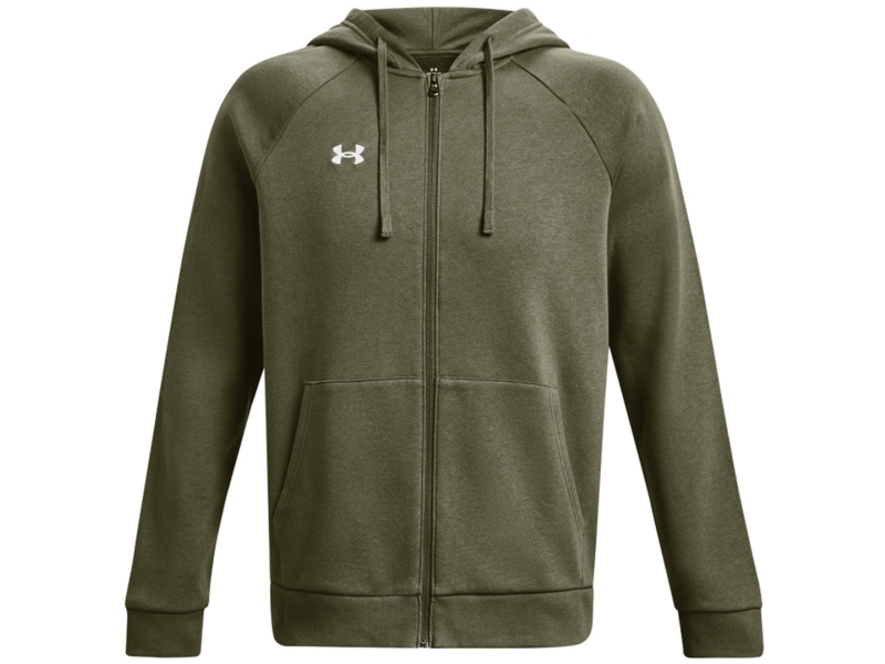 Under Armour Bluza Męska Under Armour Rival Fleece Fz Hoodie Khaki 1379767 390 M