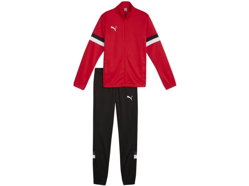 Puma Team Rise Red-Black Tracksuit For Kids 658655 01