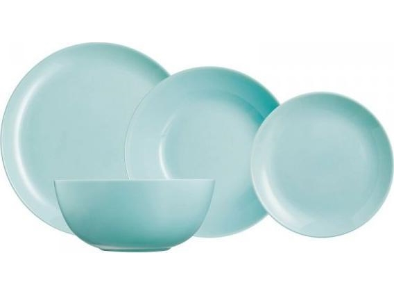 Middagsservering för 6 personer Diwali Ljus turkos 19 delar LUMINARC | Utomhus - Camping - Flaskor och vattenflaskor | GameStuff