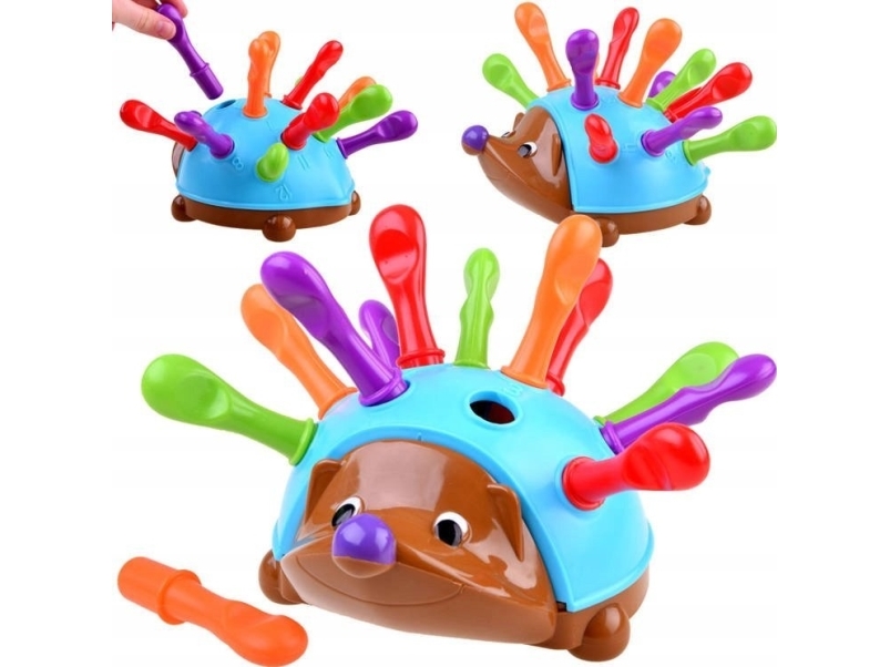 Jokomisiada sorterer Edukacyjny Jez med farverige pigge sorter ZA4397