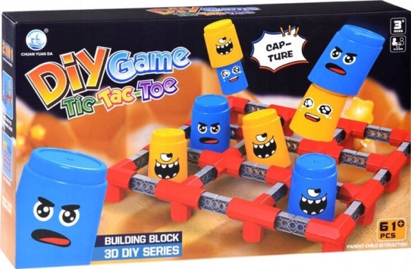 Jokomisiada 2-i-1 cirkelkors + ringkast arkadestrategispil GR0618