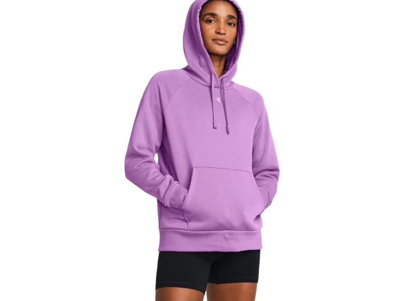 Under Armour Rival Fleece Hoodie Purple 1379500 560 M