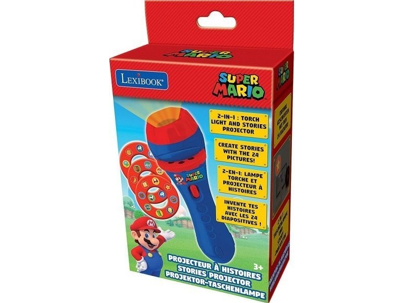 Lexibook – „Super Mario“ teminės istorijos „Projektorius“ ir „Torch Light“ – (LTC050NI)