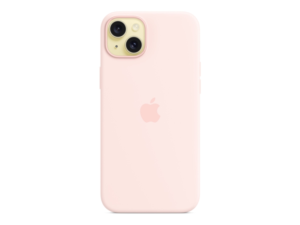 Apple - Bagsidecover Til Mobiltelefon - Magsafe-Kompatibilitet - Silicone - Lys Pink - For Iphone 15 Plus