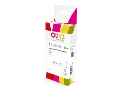 Owa - Høj Kapacitet - Foto-Sort - Kompatibel - Genproduceret - Tonerpatron (Alternativ Til: Hp 364Xl Pbk) - For Hp Photosmart C5324, C5370, C5373, D5