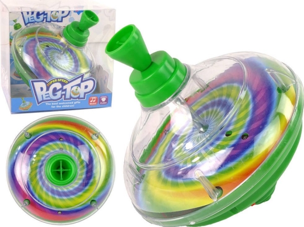 Leantoys Snurrande Hjul Leksak Farger Dioder Musik