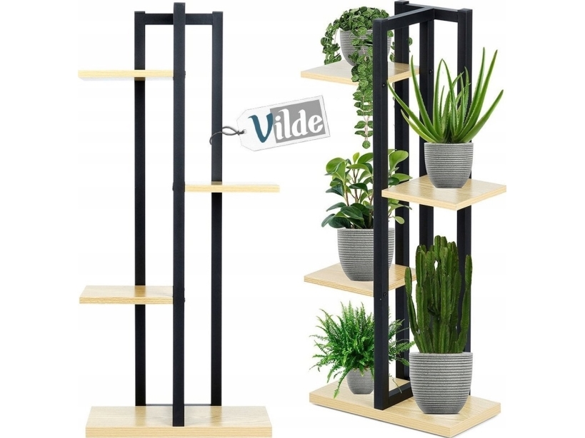 Vildæ blomsterstativ i metal 4-niveauer 93 cm