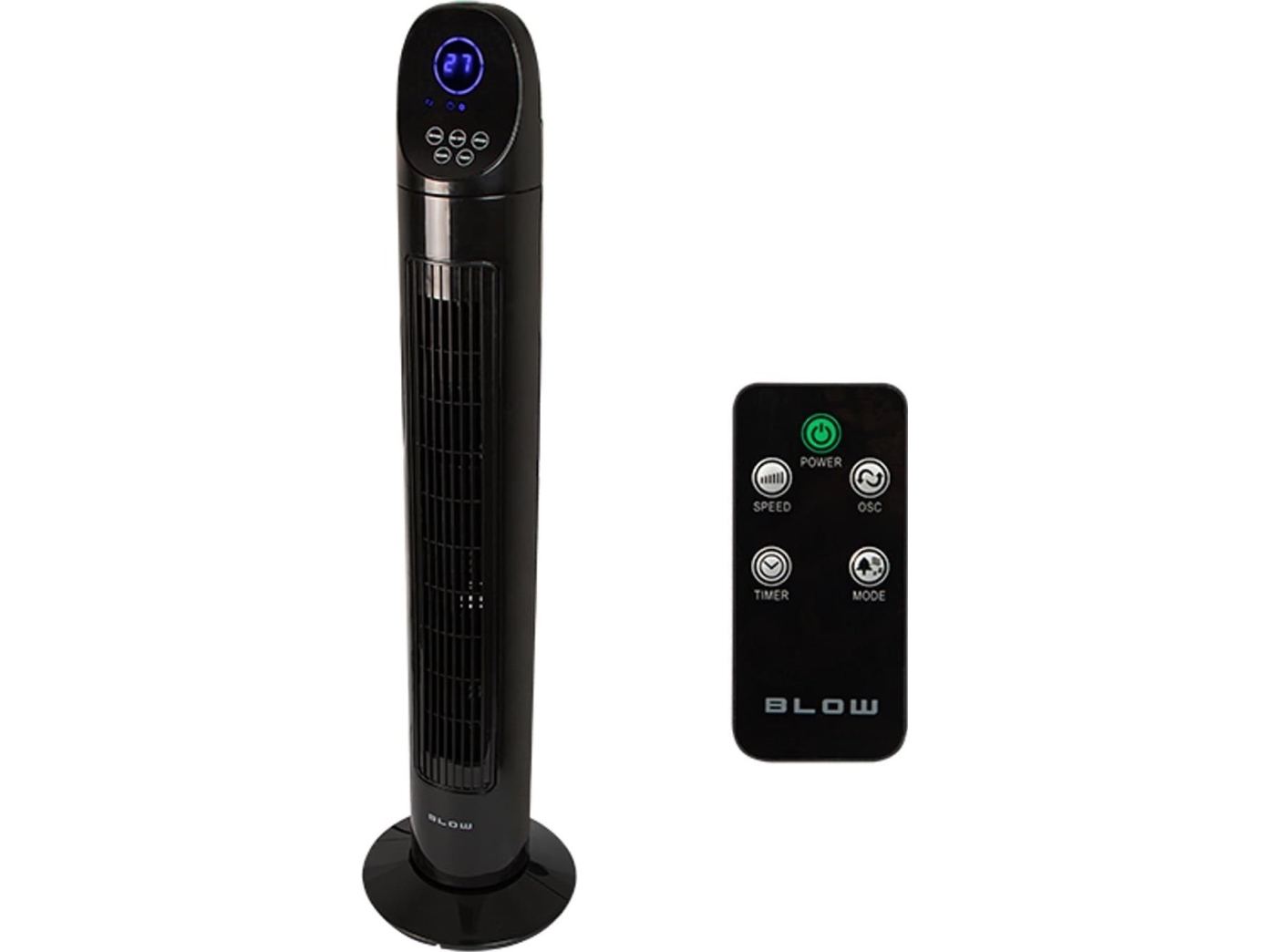 Blow 90 W LCD ventiliatorius su pūstuvu ir nuotolinio valdymo pultu