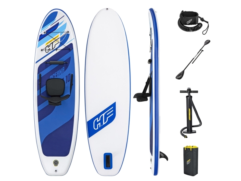 Bestway 65350, Stående padelboard (SUP), Flerfarvet, 120 kg, Fuld farveboks, ATTENTION!NO PROTECTION AGAINST DROWNING! SWIMMERS ONLY!, 3050 mm