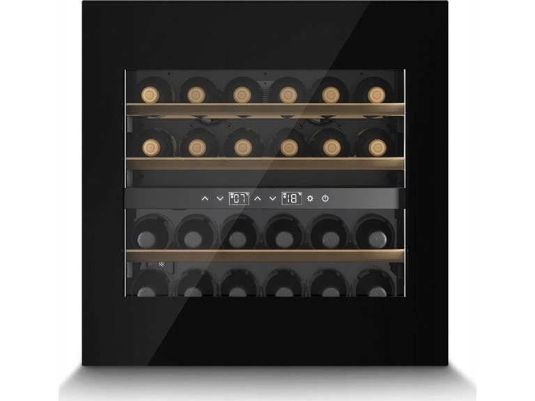 Caso | Wine Cooler | WineDeluxe WD 24 | Energy efficiency class F | Built-in | Bottles capacity 24 | Juodas