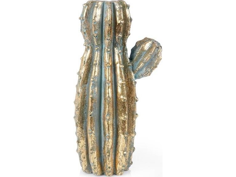 Vas för blommor guld kaktus 41,5 cm | Baby & barn - Dekoration - Burkar och krukor | GameStuff