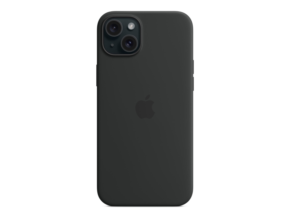 Apple Iphone 15 Plus Silikon Case Mit Magsafe – Schwarz, Cover, Apple, Iphone 15 Plus, 17 Cm (6.7"), Schwarz