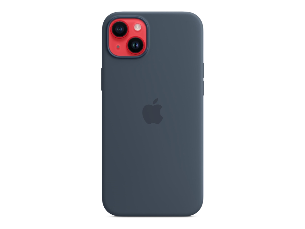 Apple Iphone 14 Plus Silikon Case Mit Magsafe – Sturmblau, Cover, Apple, Iphone 14 Plus, 17 Cm (6.7"), Navy