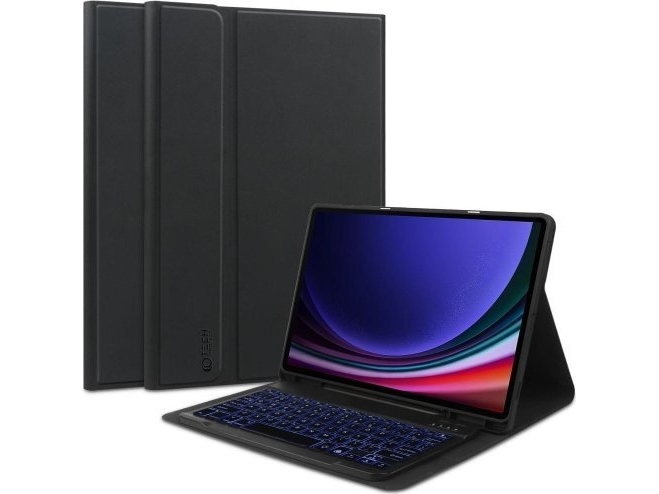 Tech-Protect TECH-PROTECT SC PEN + ENG. KEYBOARD GALAXY TAB S9 FE+ PLUS 12.4 X610 / X616B BLACK | Datortillbehör - Möss & Tangentbord - Reservdelar | GameStuff