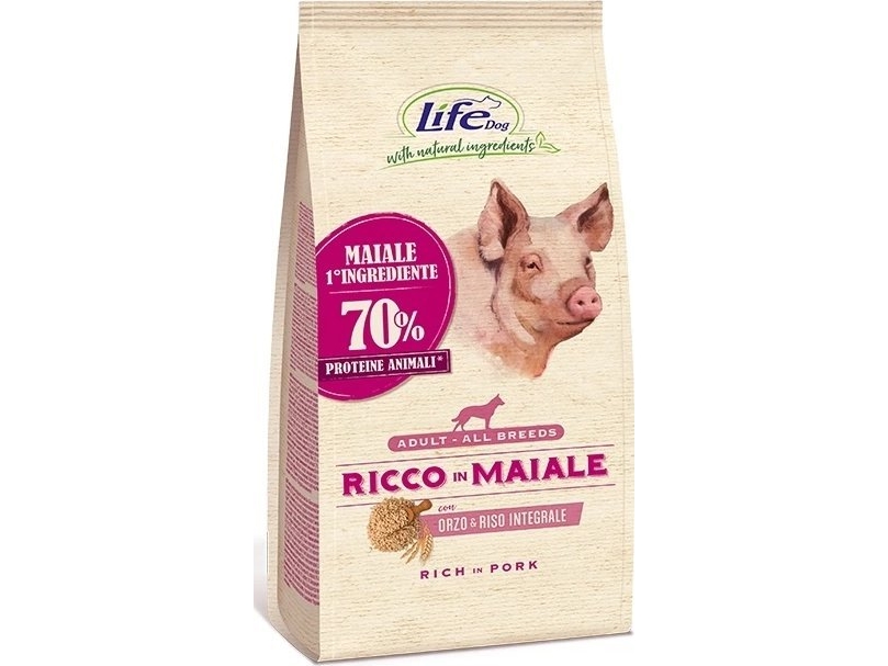 Life Pet Care Life Dog 12 Kg Adult Reich An Schweinefleisch