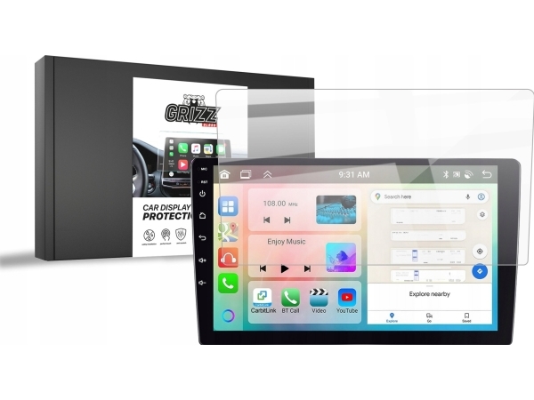 Grizzglass Cardisplay Protection Keramisk Film För Android Bilradio Allnoel A3454 10"