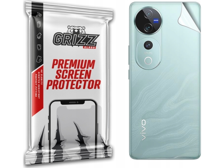 Grizzglass Satinskin Bagskærmsfolie Til Vivo V40 Pro