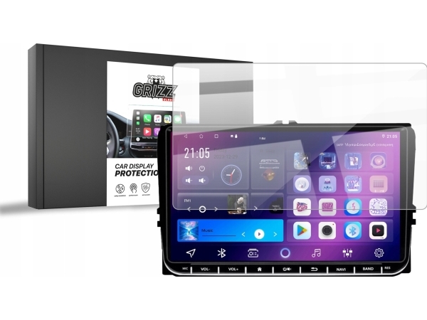 Grizzglass Cardisplay Protection Keramisk Film Til Android 2Din 9" Bilradio Volkswagen Skoda Seat