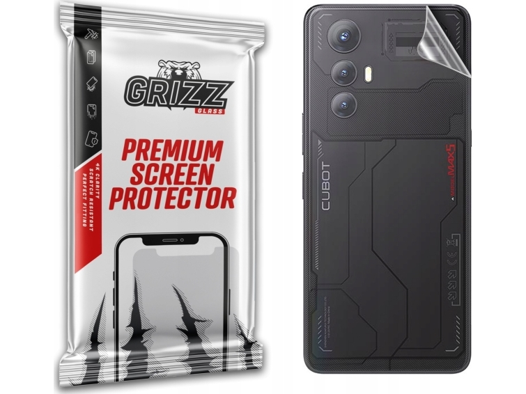 Grizzglass Folie Für Rückseite Grizzglass Satinskin Für Cubot Max 5