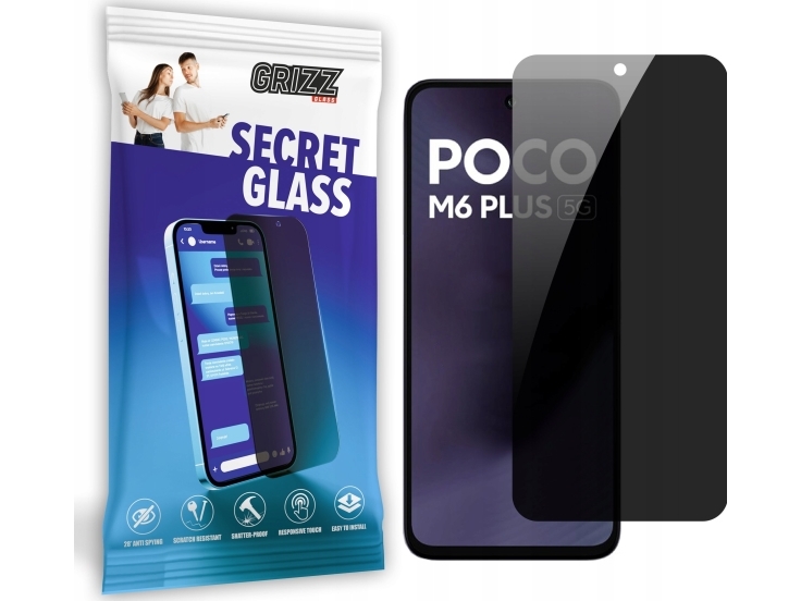 Grizzglass Privacy Glass Grizzglass Secretglass Til Xiaomi Poco M6 Plus 5G