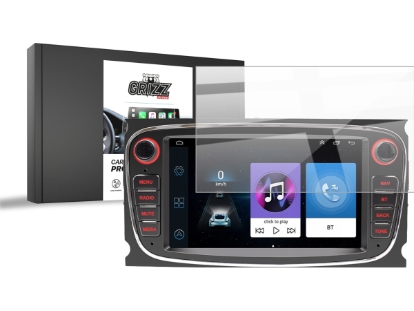 Grizzglass Cardisplay Protection Keramisk Film Til Android 2Din 7" Ford Bilradio