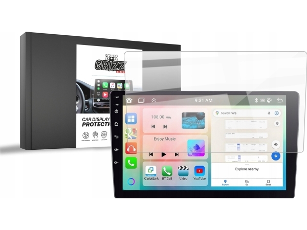 Grizzglass Cardisplay Protection Keramisk Film Til Android-Bilradio Allnoel A3453 9"