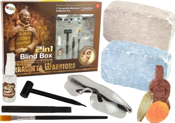 LeanToys Arkæologisk 2-i-1 Diverse krystaller og skatte