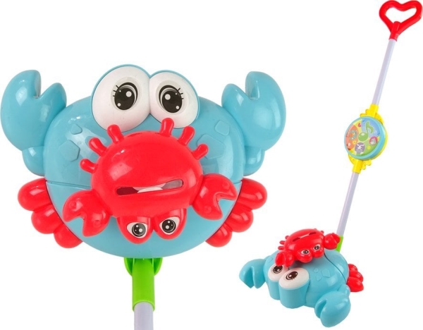 LeanToys pip/knackande leksak med blinkande pinne, krabba blå, musik | Leksaker - Rollek - Musikleksaker | GameStuff