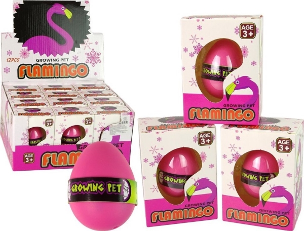Leantoys Wachsendes Ei Flamingo 6Cm Rosa