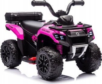 Vaikiškas elektrinis keturratis LEAN CARS GTS1155, rožinis, 6V