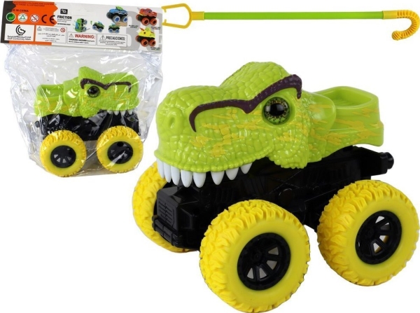 LeanToys terrængående køretøj T-Rex Rex Gummehjul Grøn
