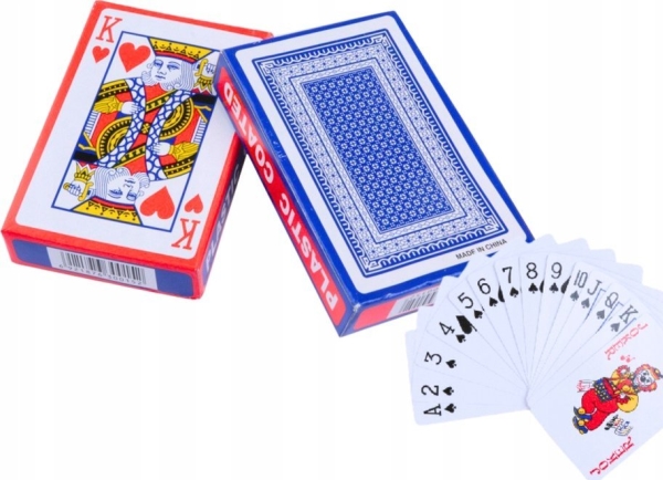 LeanToys Playing Cards Classic Coated 54 stk