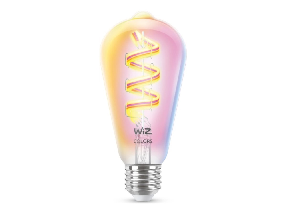 Wiz Edison Filament - Smart Led Lighting - Coloured And White Light - E27 - 40W - Transparent - Wi-Fi