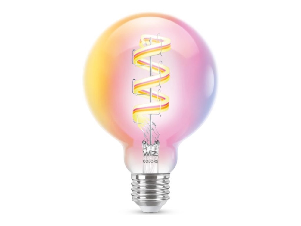 Wiz Globe Filament - Smart Led Lighting - Coloured And White Light - E27 - 40W - Transparent - Wi-Fi