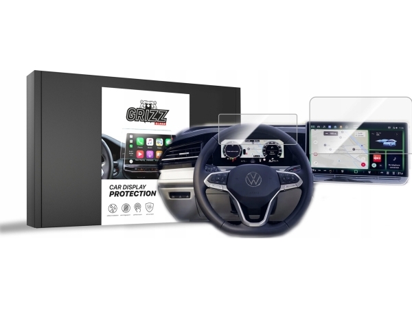 Grizzglass Cardisplay Protection Keramikfolie Für Volkswagen Vw Passat B9 13" 2024 [2In1]