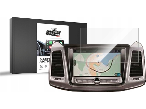Grizzglass Keramikfolie Cardisplay Protection Für Ssangyoung Musso Grand 8" 2023-2024