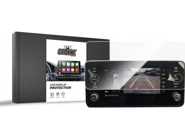 Grizzglass Ceramic Film Cardisplay Protection Til Skoda Kamiq 8.25" Bolero 2024