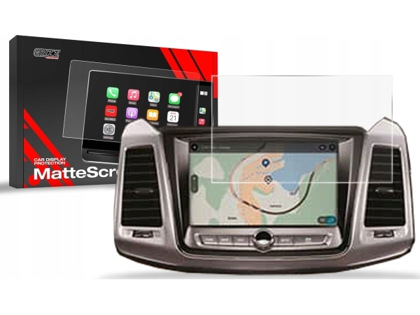 Grizzglass Matte Schutzfolie Cardisplay Für Ssangyoung Musso Grand 8" 2023-2024