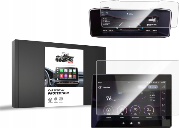 Grizzglass Keramikfolie Cardisplay Protection Für Renault C Evolution [2W1]