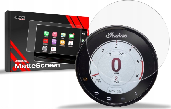Grizzglass Matte Folie Cardisplay Protection Für Indian Scout Classic 4" 2022-2024