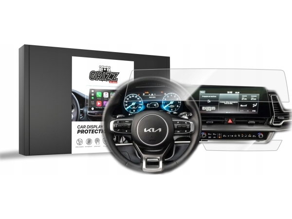 Grizzglass Keramisk Film Grizzglass Cardisplay Protection Til Kia Sportage 5 Version L 2021-2024 [2-I-1]