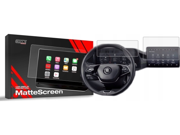 Grizzglass Matte Folie Cardisplay Protection Für Skoda Superb 4 13" 2024 [2W1]