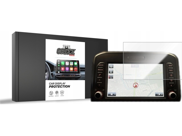 Grizzglass Keramikfolie Cardisplay Protection Für Kia Rio 3 7" 2011-2017