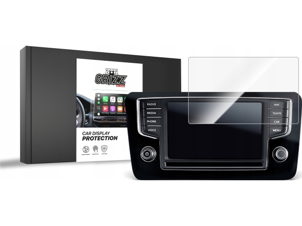 Grizzglass Cardisplay Protection Keramikfolie Für Volkswagen Vw Golf 6 Discover Pro