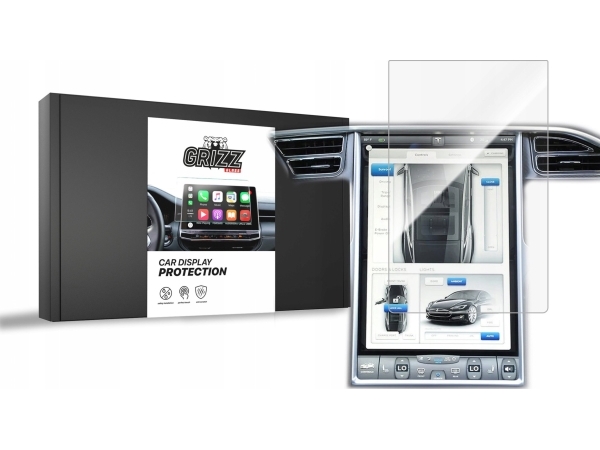 Grizzglass Keramik Displayschutz Cardisplay Protection Für Tesla Model X 17" 2016-2021