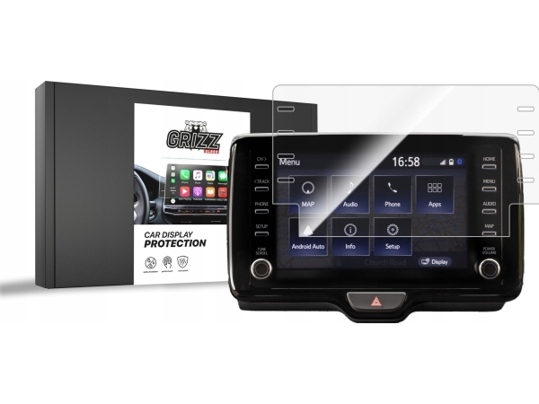 Grizzglass Cardisplay Protection Keramikfolie Für Toyota Corolla 8" 2019-2022