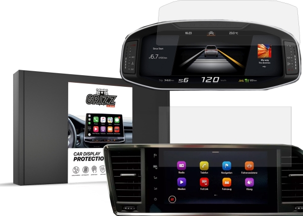 Grizzglass Keramisk Film Grizzglass Cardisplay Protection Til Cupra Ateca 9,2" 2020 [2W1]