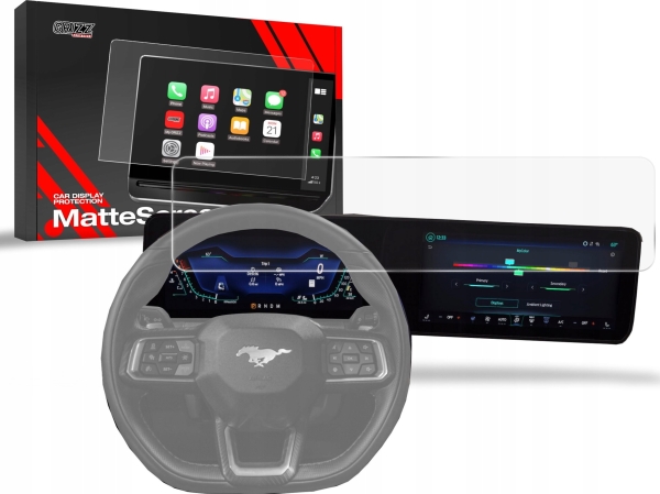 Grizzglass Matte Folie Cardisplay Protection Für Ford Mustang 7 2023-2024