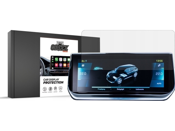 Grizzglass Matte Folie Cardisplay Protection Für Peugeot 2008 Gt